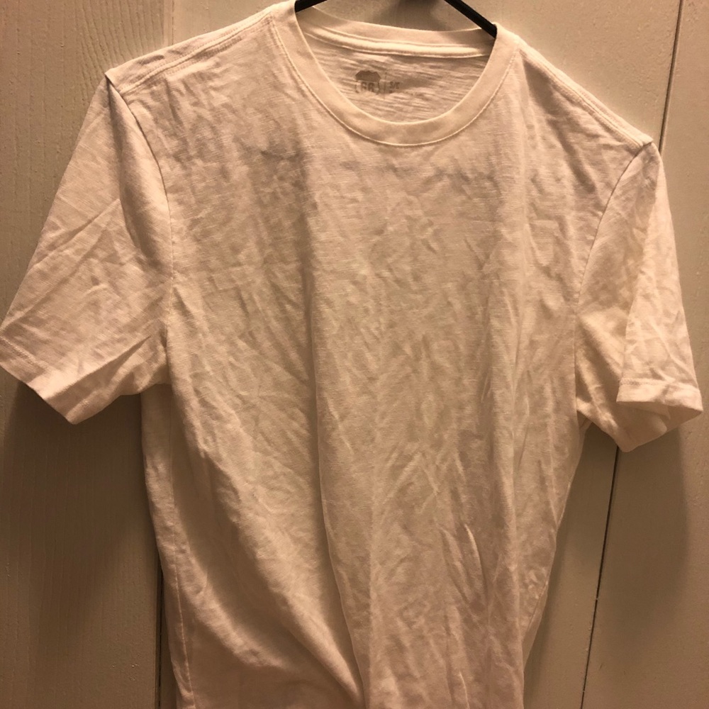 white t shirt.